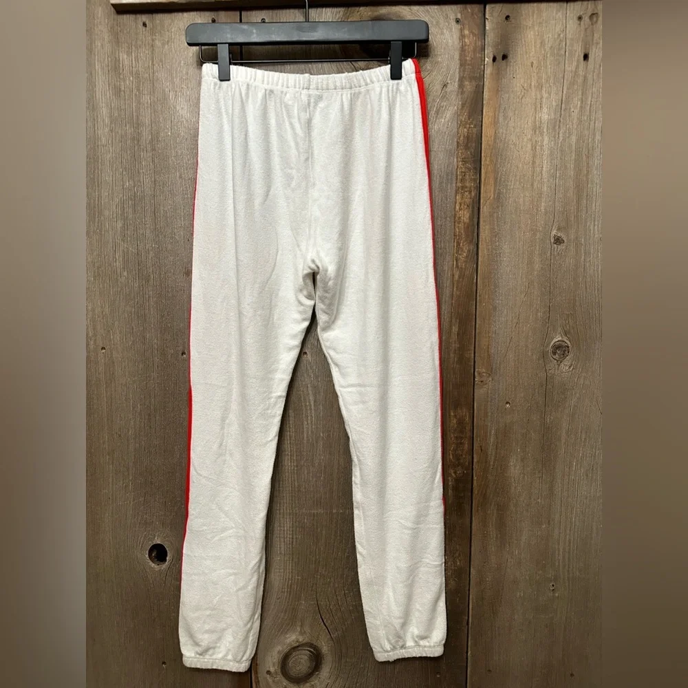 Wildfox Classic Heart Bottom Knox Pants Vintage Varsity Clean White Size Small